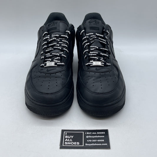 Size 12 - Nike Air Force 1 Low x Supreme Box Logo - Black (CU9225-001)