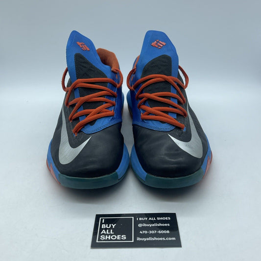 Size 10 - Nike KD 6 Away Black White Blue Orange Leather (599424-004)