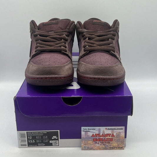 Size 12 - Nike Dunk Premium SB Low City of Love Collection - Burgundy Crush