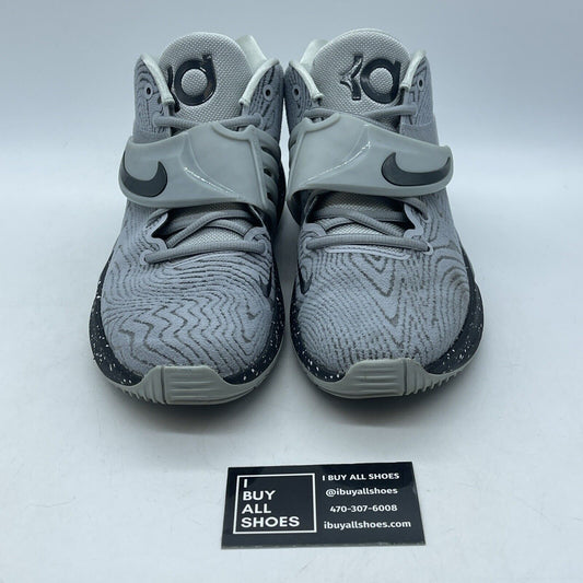 Size 8 - Nike KD 14 TB Wolf Grey Black White Suede (DA7850-002)
