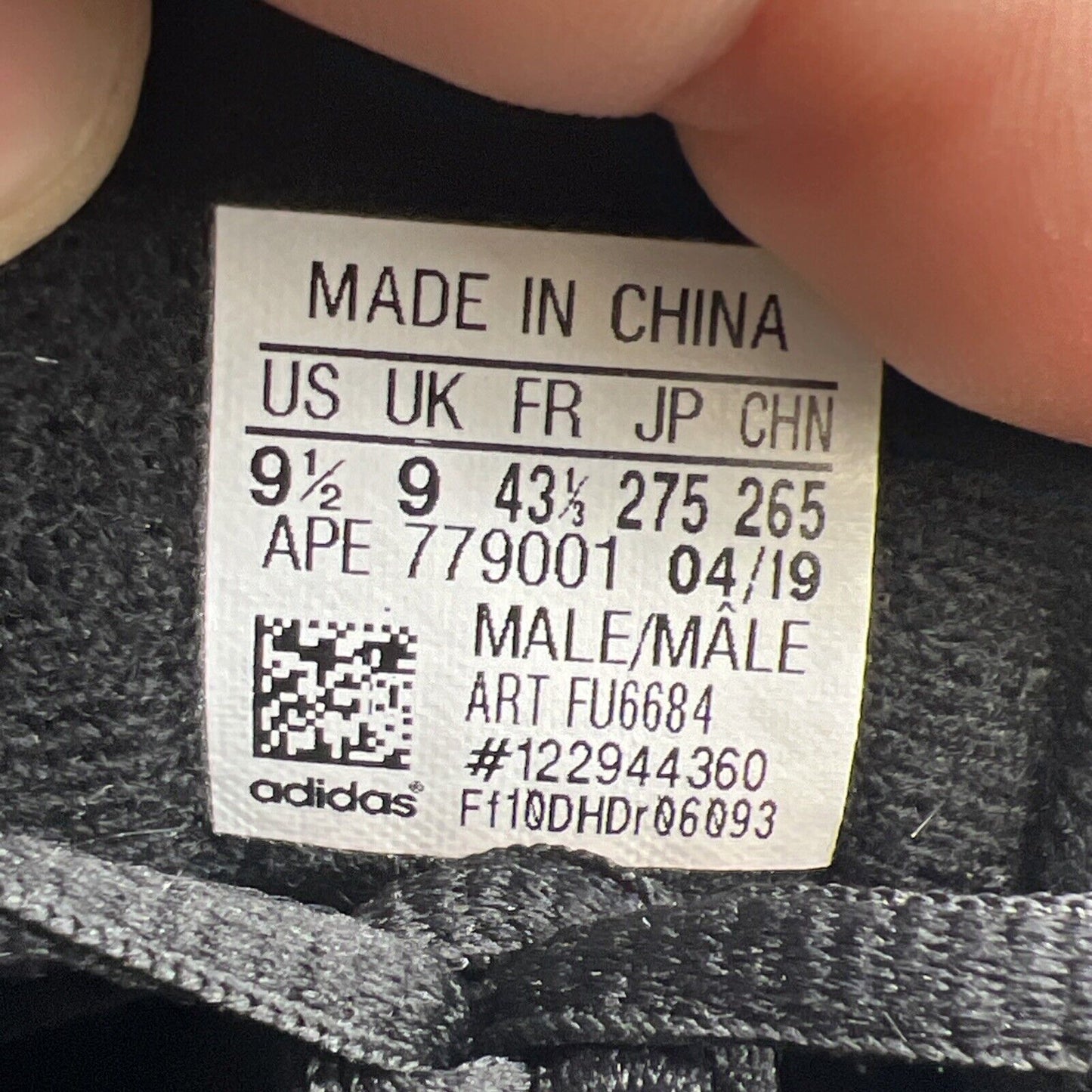 Size 9.5 - Adidas Yeezy Boost 700 V2 Vanta (FU6684)