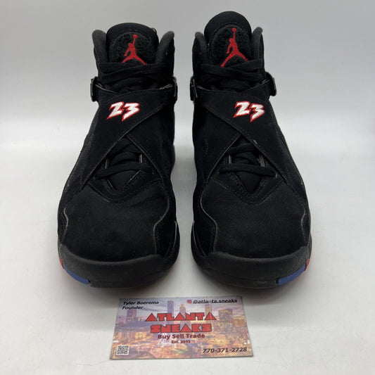 Size 8.5 - Jordan 8 Retro Mid Playoff Red Suede White (305381-062)