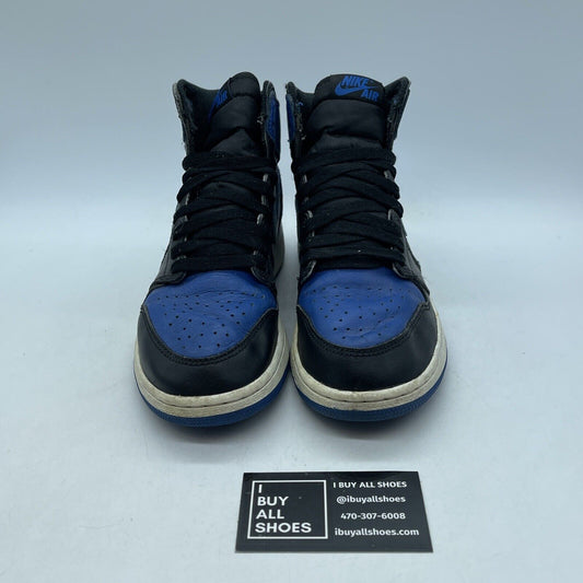 Size 6.5Y - Jordan 1 Retro OG High Royal Blue Black White Leather (575441-007)