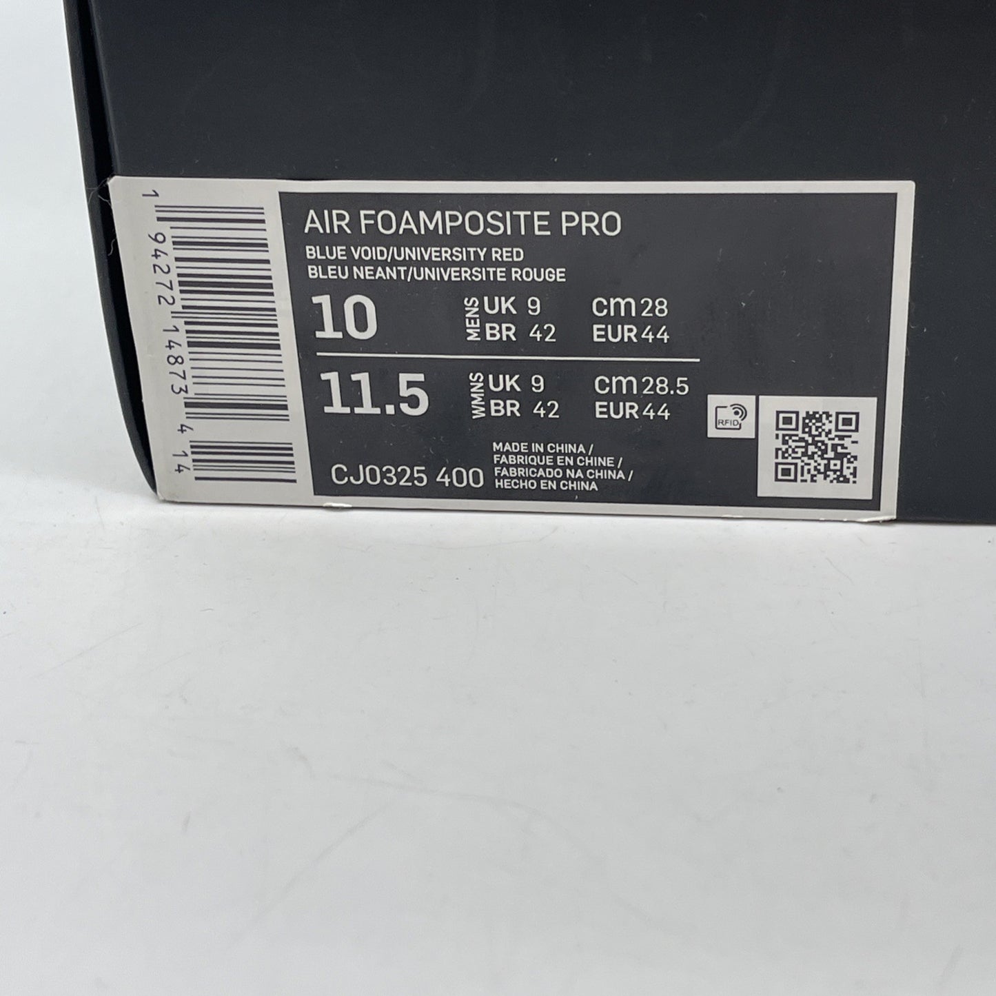 Size 10 - Nike Air Foamposite Pro USA Blue Red White (CJ0325-400)