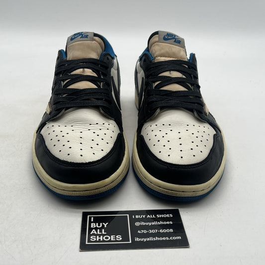 Size 10 - Jordan 1 Retro x Fragment Design x Travis Scott Low Blue (DM7866-140)