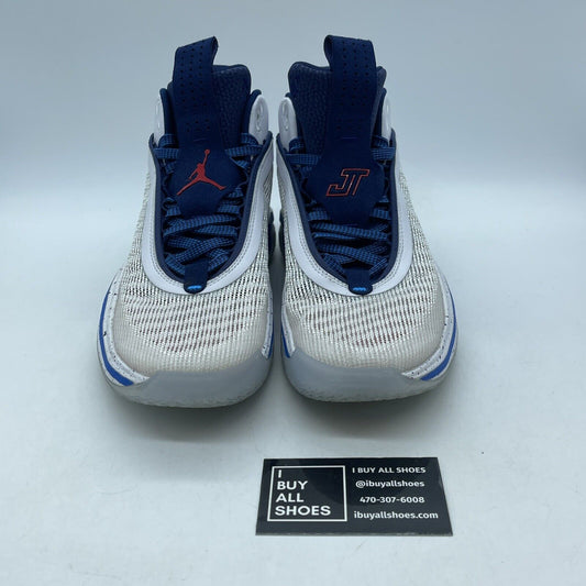 Size 8 - Jayson Tatum x Air Jordan 36 SE Team USA Blue Suede Leather -DJ4484-100