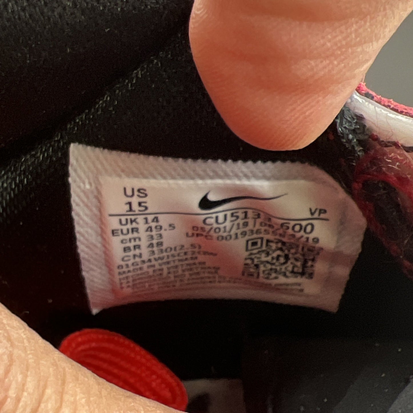 Size 15 - Nike Air Max LeBron 7 Retro QS 2019 Christmas (CU5133-600)