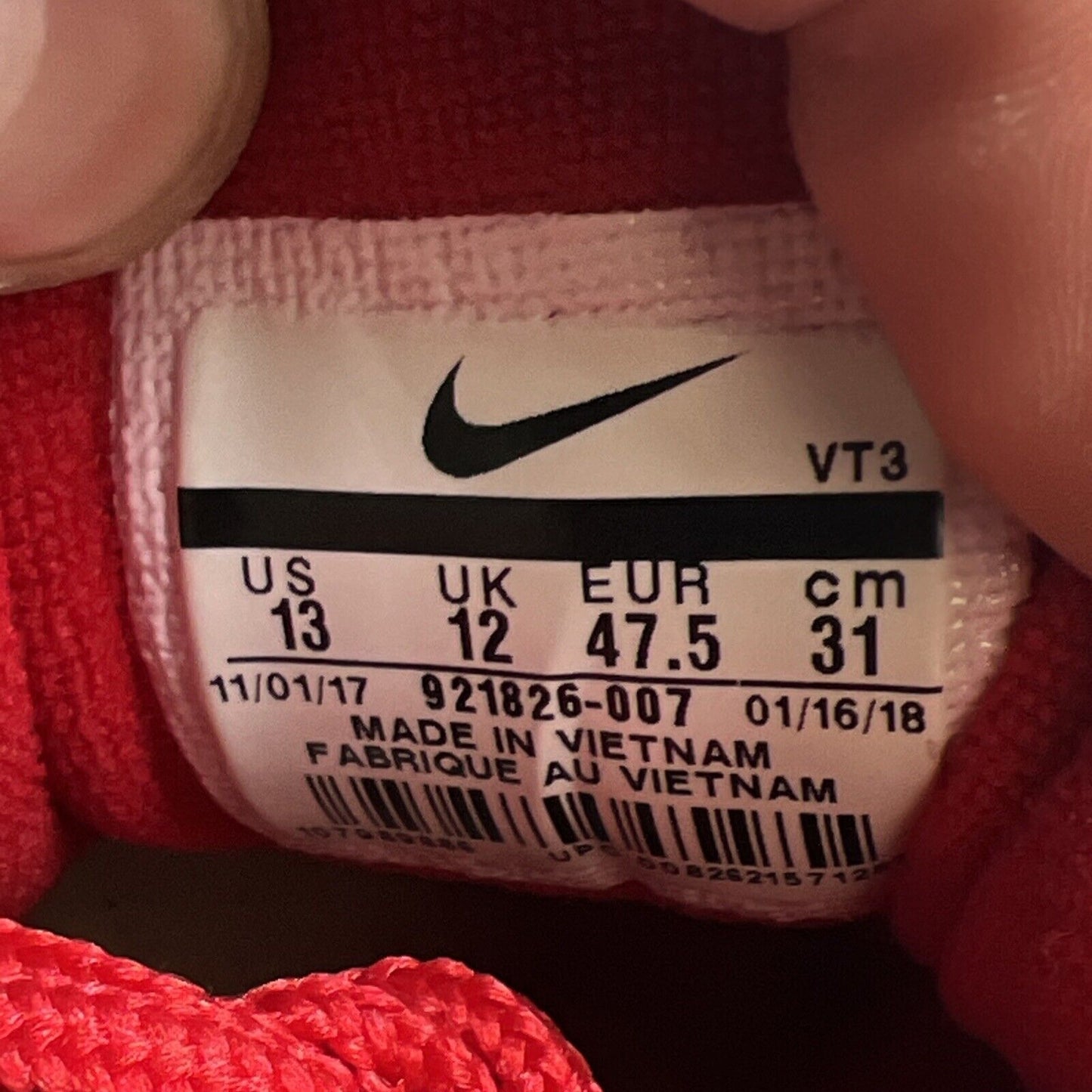 Size 13 - Nike Air Max 97 Gym Red (921826-007)