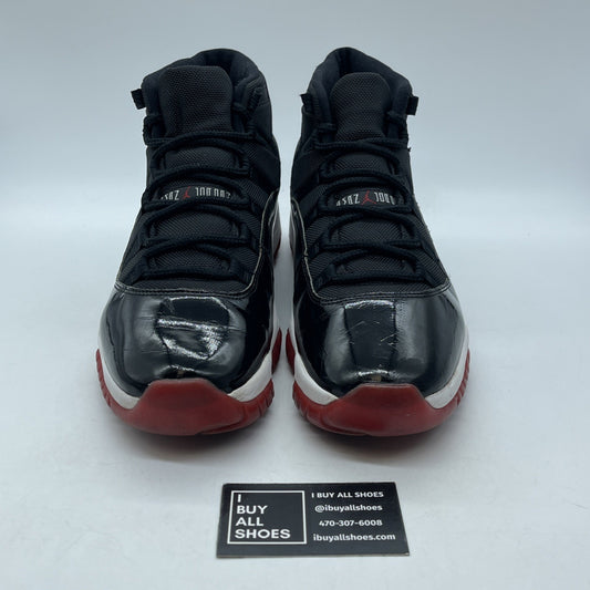 Size 11.5 - Jordan 11 Retro High Bred Black Suede Leather (378037-061)