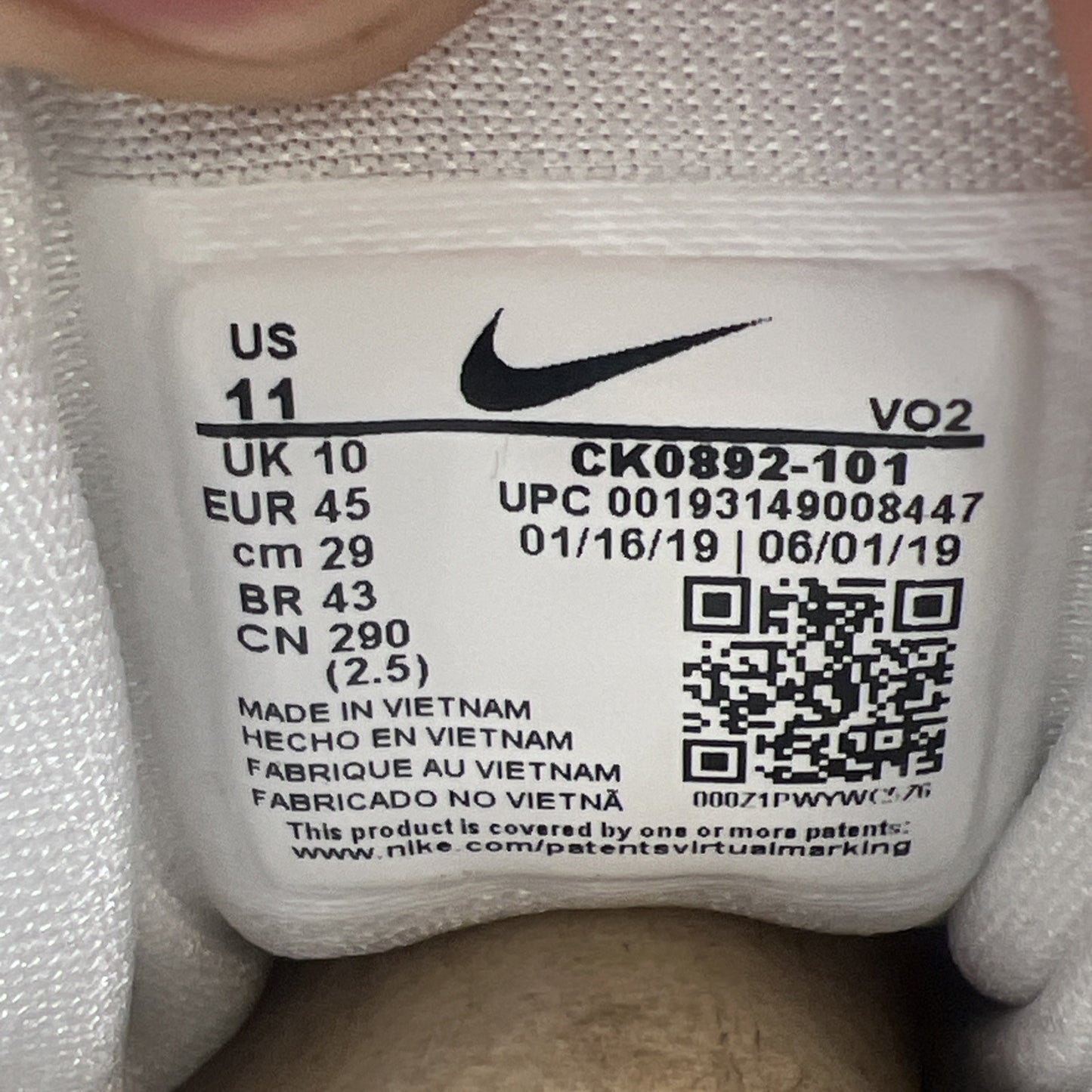 Size 11 - Nike Air Max Uptempo 95 White (CK0892-101)