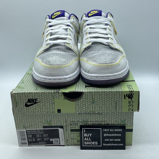 Size 10 - Nike Union LA x Dunk Low Passport Pack - Court Purple (DJ9649-500)