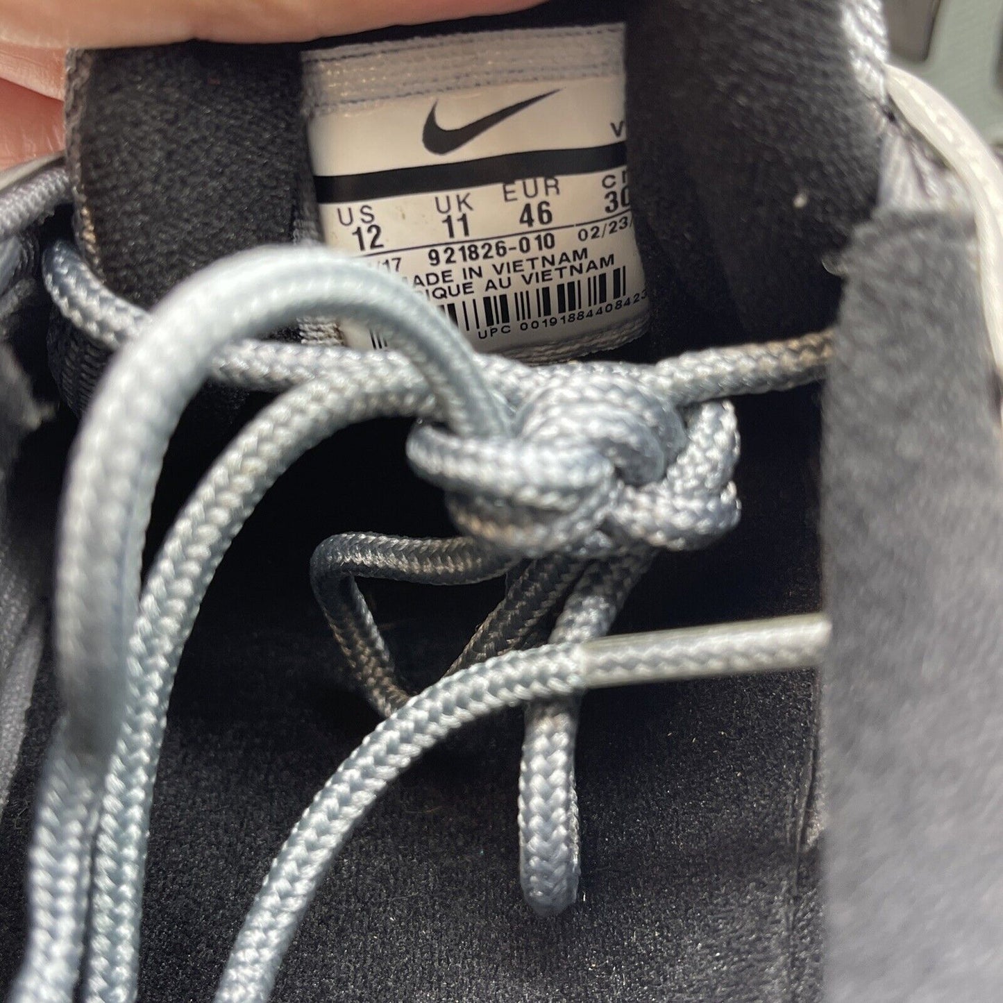 Size 12 - Nike Air Max 97 Patent Leather Grey Black White Suede (921826-010)