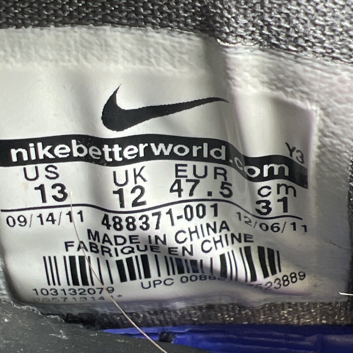 Size 13 - Nike Zoom Kobe 7 System Black Wolf Grey (488371-001)