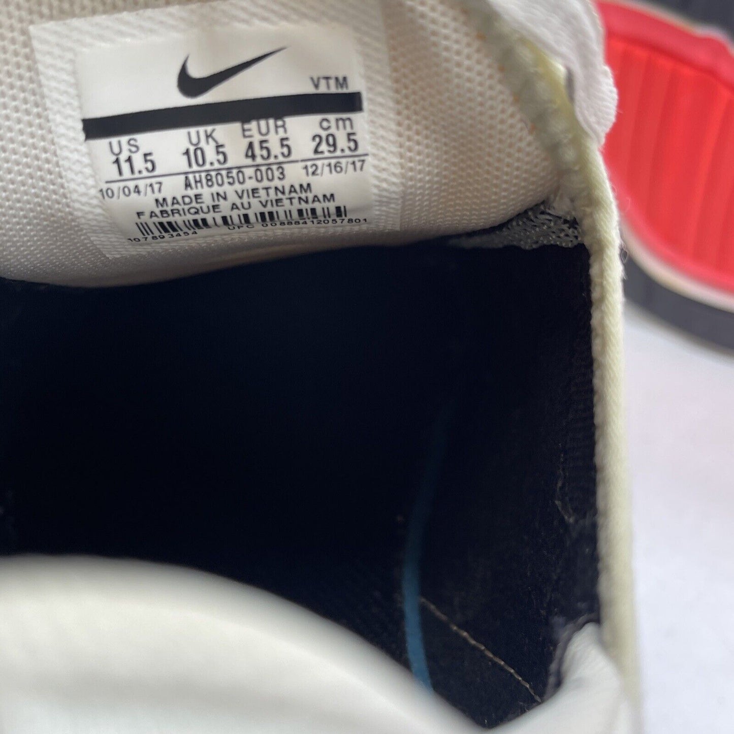 Size 11.5 - Nike Air Max 270 Light Bone White Black Suede Leather (AH8050-003)