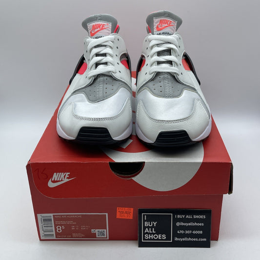 Size 8.5 - Nike Air Huarache Icons - Infrared White Suede Leather (DX4259-100)
