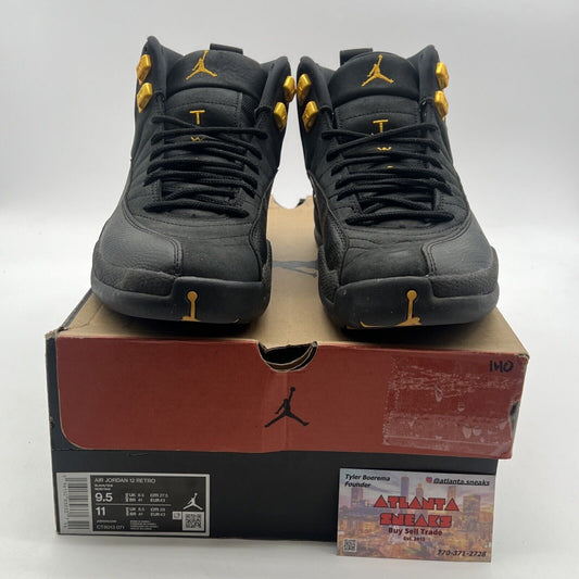 Size 9.5 - Air Jordan 12 Retro Mid Black Taxi (CT8013-071)