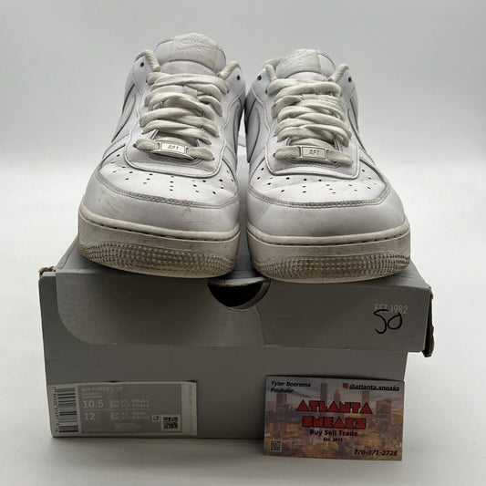 Size 10.5 - Nike Air Force 1 '07 Low Triple White (CW2288-111)