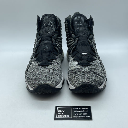 Size 12 - Nike LeBron 17 In The Arena Black White Suede (BQ3177-002)