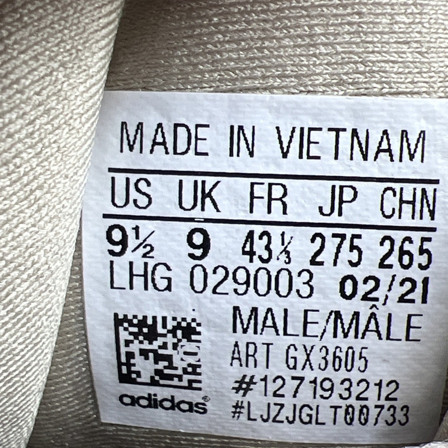Size 9.5 - adidas Yeezy 500 Taupe Light (GX3605)