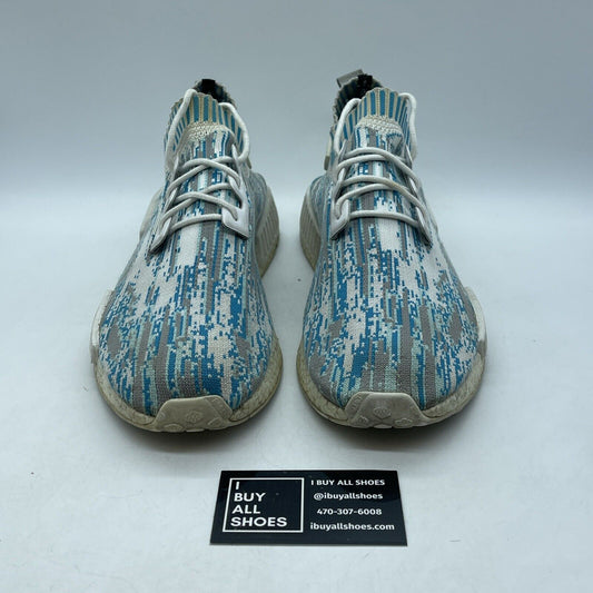 Size 11.5 - adidas Sneakersnstuff x NMD_R1 Primeknit Datamosh Suede (BB6364)