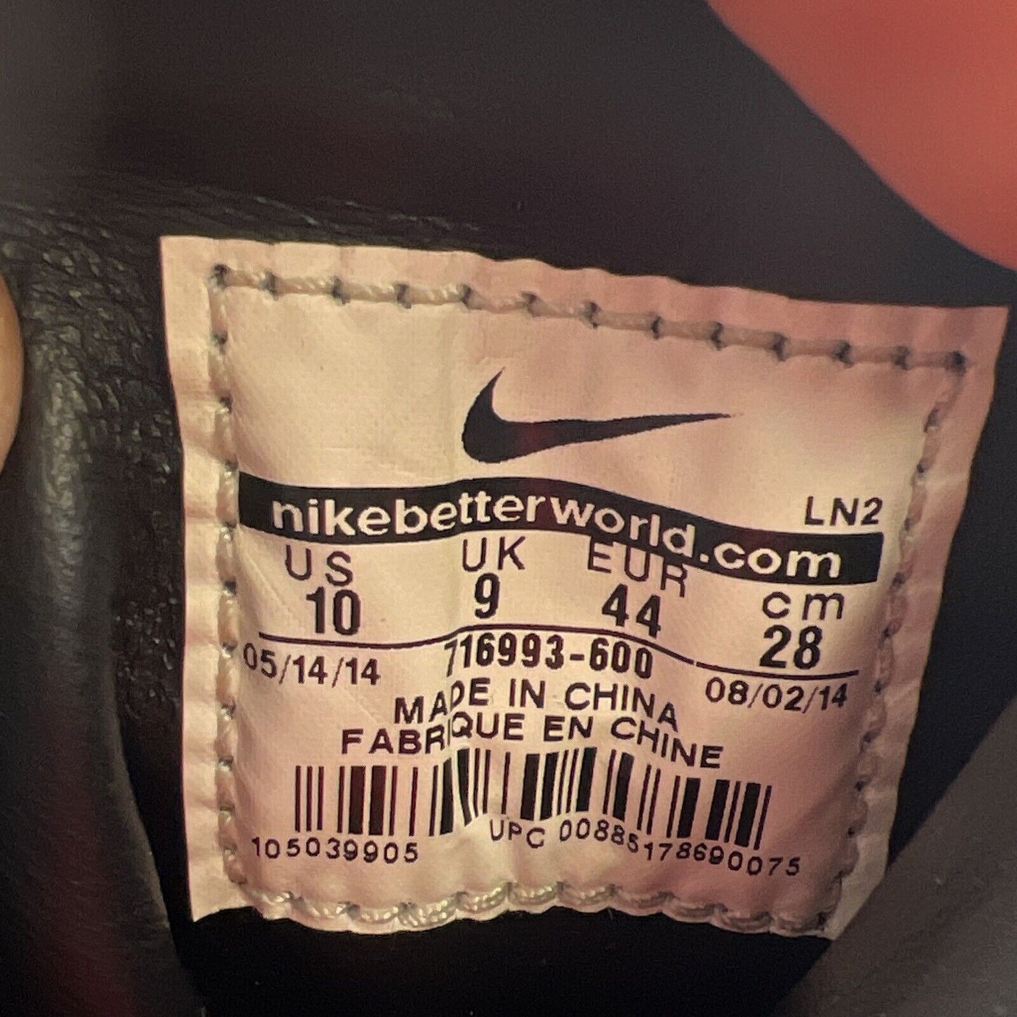 Size 10 - Nike Kobe 9 KRM EXT High Red Mamba (716993-600)