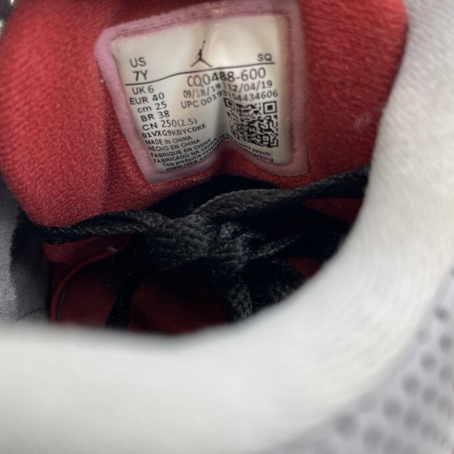 Size - 7Y Nike Air Jordan 3 III Retro Unite Fire Red Cement Suede (CQ0488-600)
