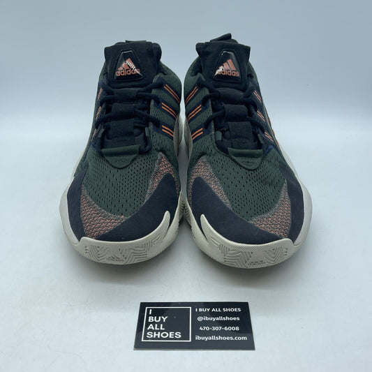 Size 13.5 - adidas Crazy BYW X 2.0 Green Brown Orange Suede Leather (EE6884)