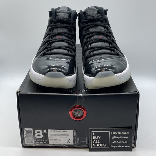 Size 8.5 - Jordan 11 Retro 72-10 2015 Grey Black Suede Leather (378037-002)