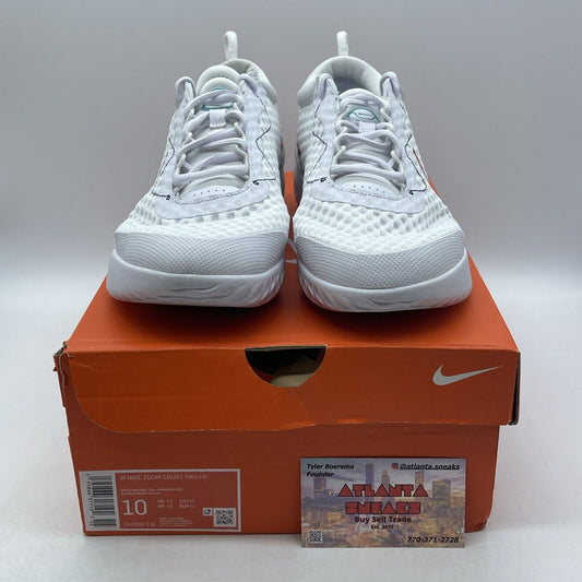 Size 10W - NikeCourt Zoom Pro White Washed Teal Blue Red Suede (DH0990-136)