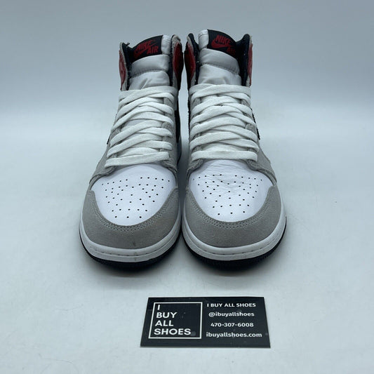 Size 6.5 - Jordan 1 Retro High OG Smoke Gray Suede Red White (575441-126)