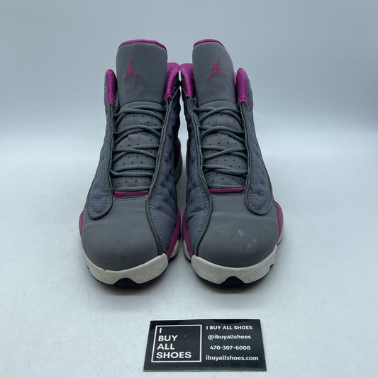 Size 7Y - Nike Jordan 13 Retro Cool Grey Fusion Pink White GS (439358-029)