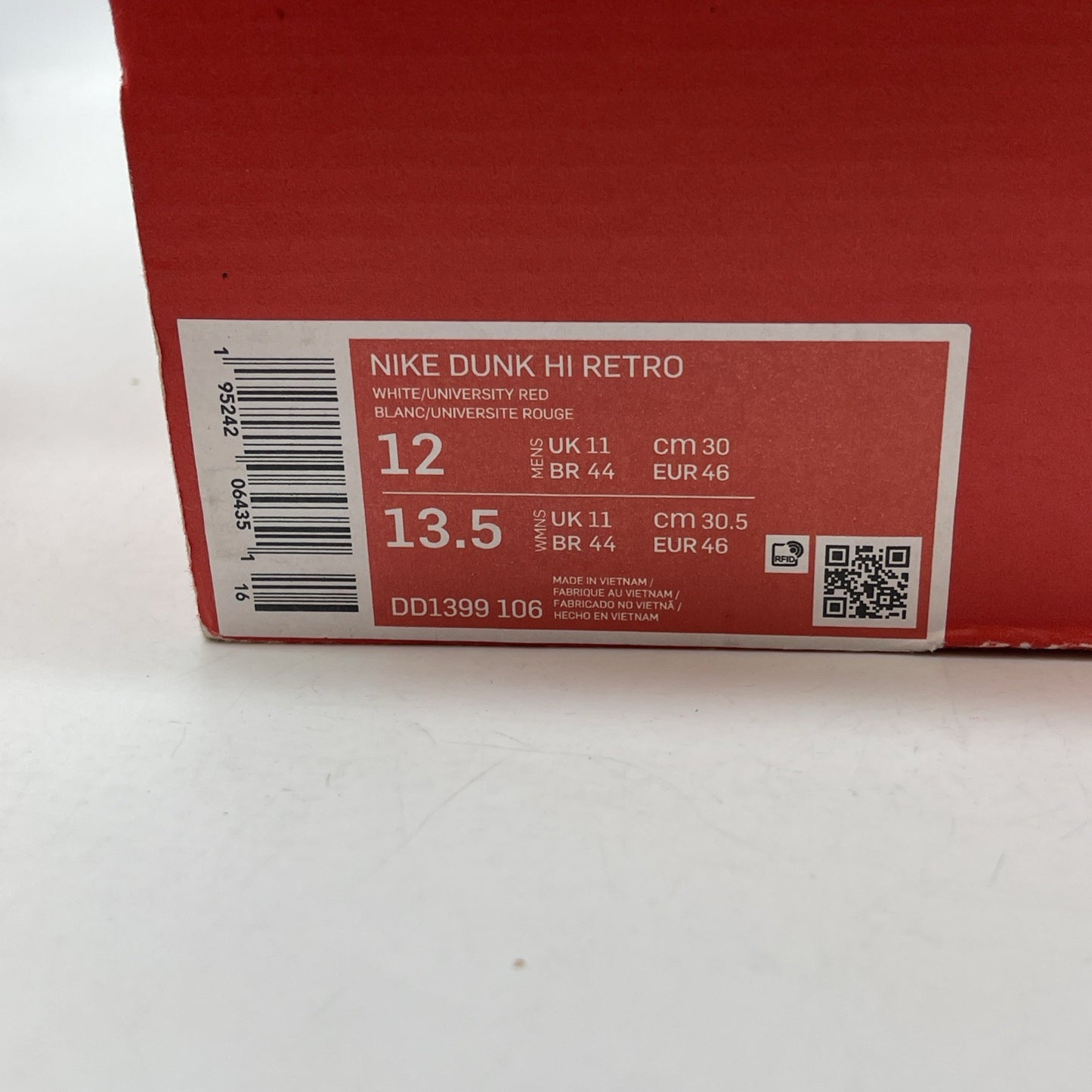 Size 12 - Nike Dunk High Championship Red White Leather (DD1399-106)