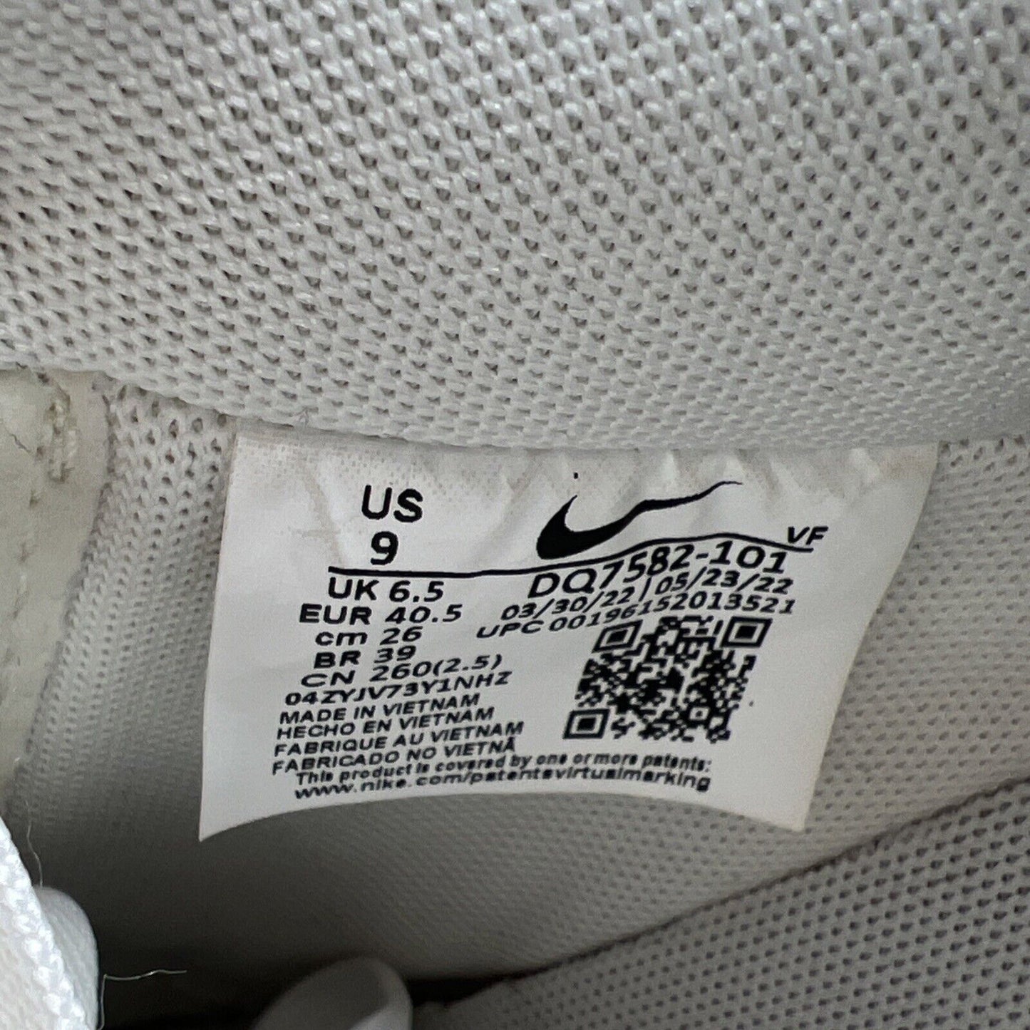 Size 9 - Nike Air Force 1 '07 SE 40th Anniversary - Sail Malachite W DQ7582-101