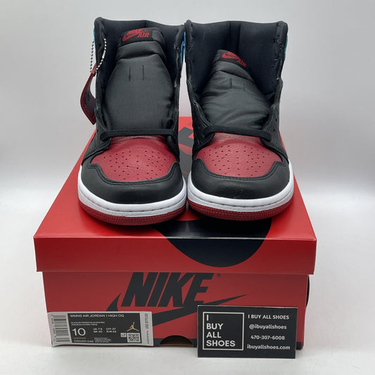 Size 10 - Jordan 1 High OG UNC To Chicago Black Red Blue Leather (CD0461-046)