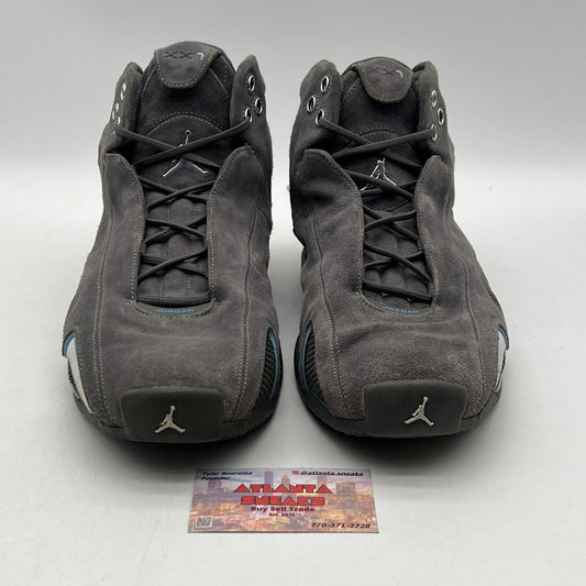 Size 14 - Air Jordan 21 OG Light Graphite Grey Suede White Blue (313495-002)