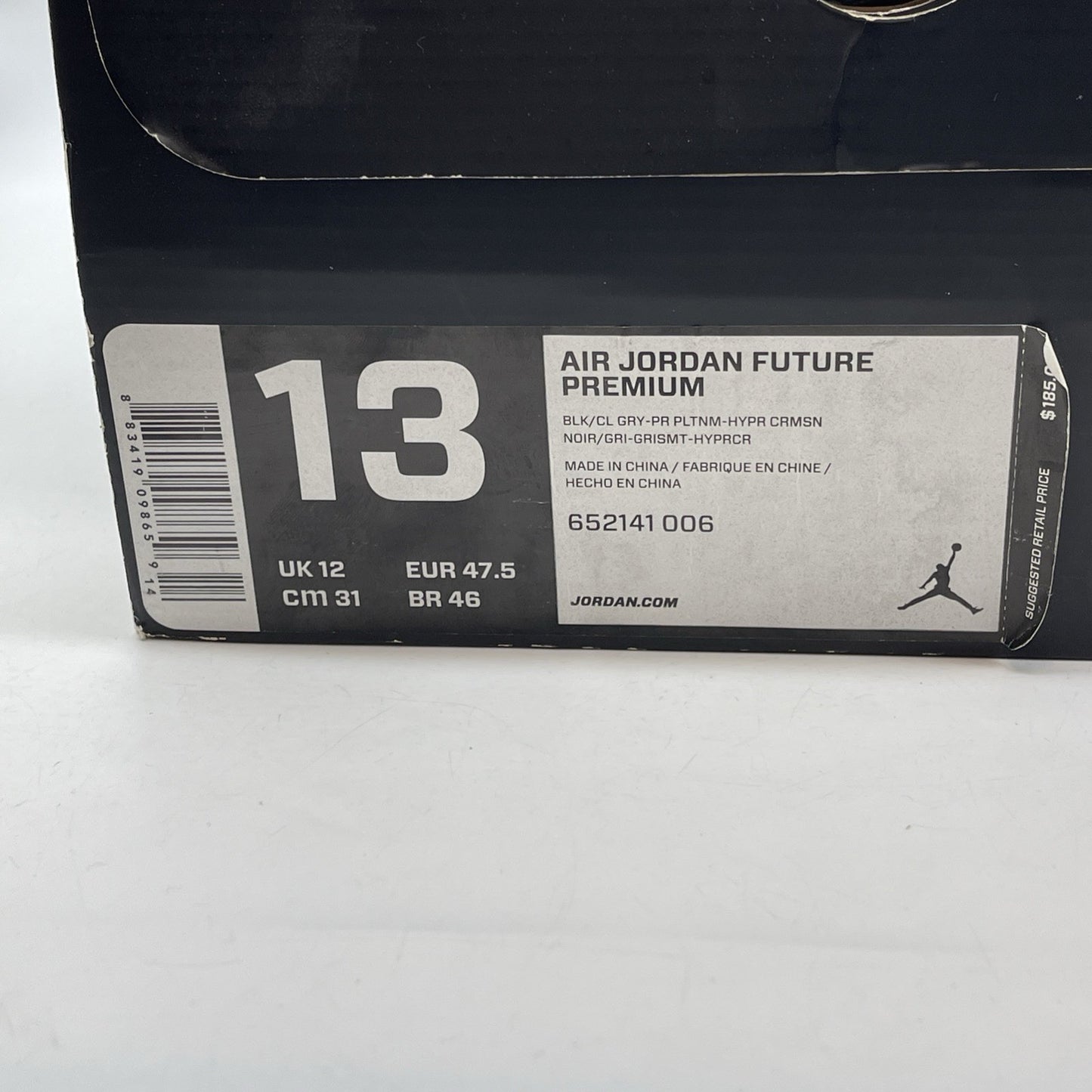 Size 13 - Air Jordan Future Premium Easter Orange Black Suede (652141-006)