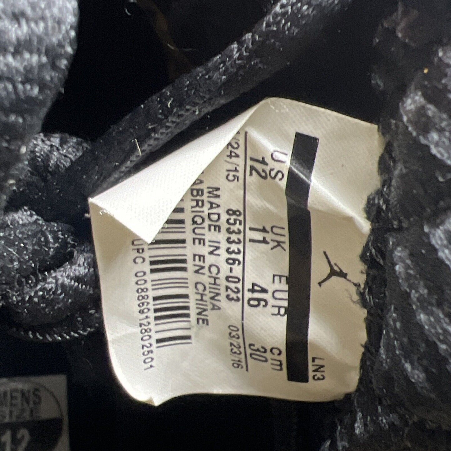 Size 12 - Trophy Room x Air Jordan 23 Retro Black (853336-023)