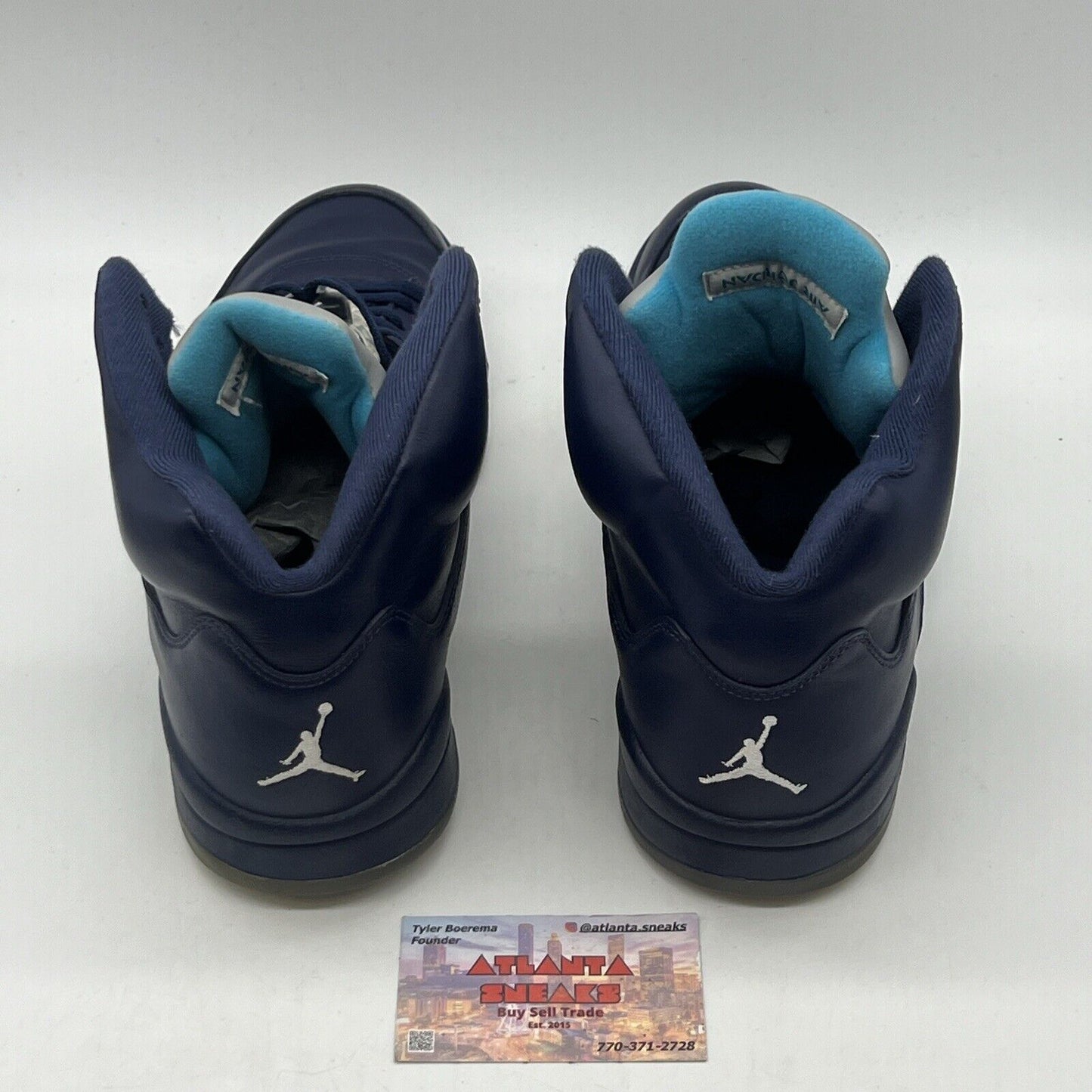 Size 11.5 - Air Jordan 5 Retro Pre-Grape Navy Blue Leather Used (136017-405)