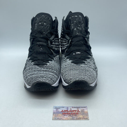Size 13 - Nike LeBron 17 In The Arena Black White Suede Leather (BQ3177-002)