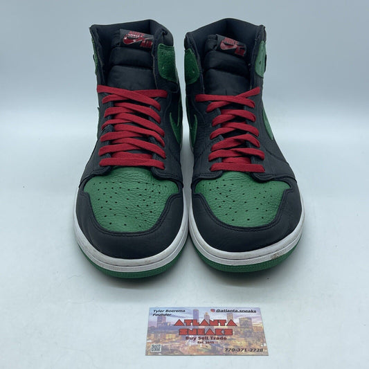 Size 12 - Jordan 1 Retro OG High Pine Green 2.0 Black Leather (555088-030)