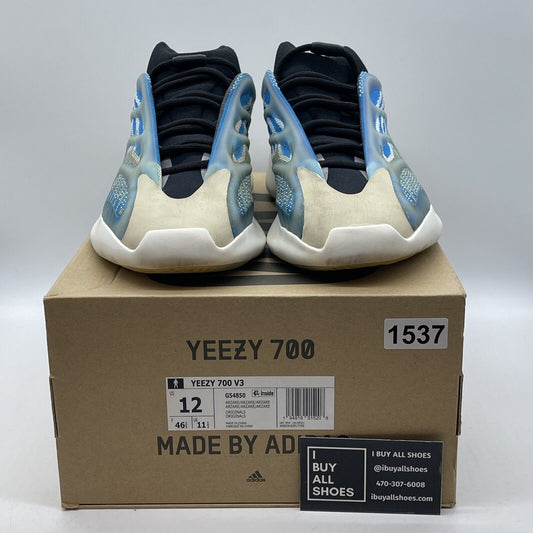 Size 12 - adidas Yeezy 700 V3 Arzareth Blue Green White Black Suede (G54850)