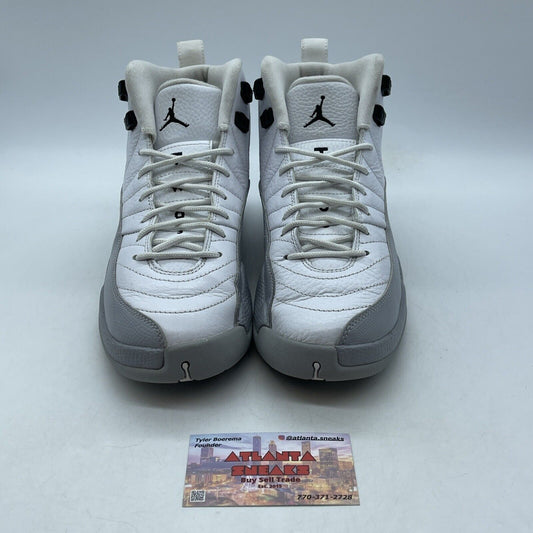 Size 6.5Y - Nike Air Jordan 12 Retro Wolf Grey White Black Leather (510815-108)