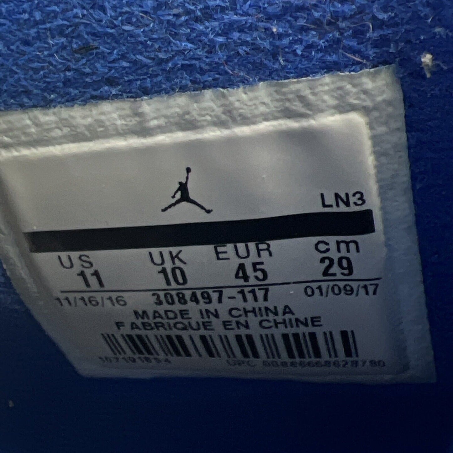 Size 11 - Jordan 4 Retro Mid Motorsports White Black Leather (308497-117)