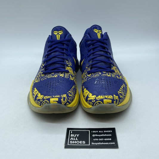 Size 10 - Nike Zoom Kobe 5 Protro 2020 5 Rings Blue Yellow Suede (CD4991400)