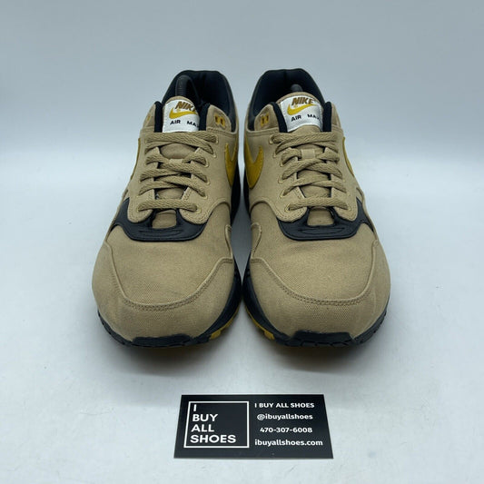 Size 11.5 - Nike Air Max 1 Premium Elemental Gold Brown Suede (875844-700)