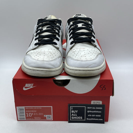 Size 10.5 - Nike Dunk Low Reverse Panda Black White Leather (DJ6188-101)