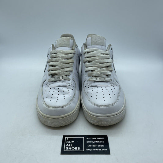 Size 9.5 - Nike Air Force 1 '07 Low Triple White Leather Suede (CW2288-111)