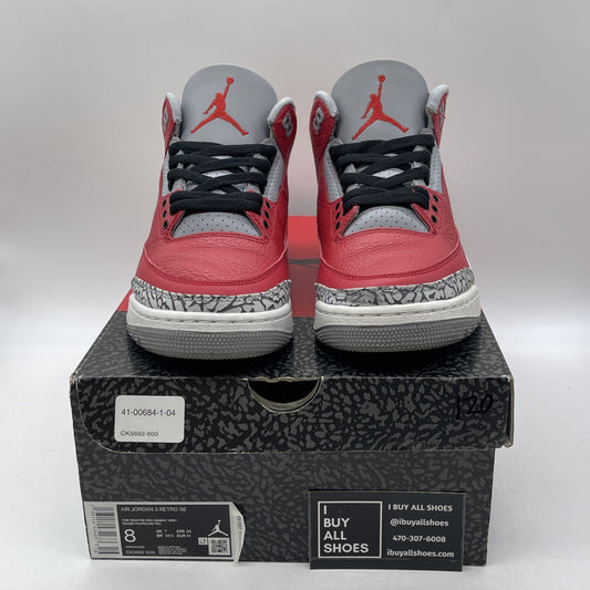 Size 8 - Jordan 3 Retro SE Mid Unite Red Grey Suede Leather (CK5692-600)