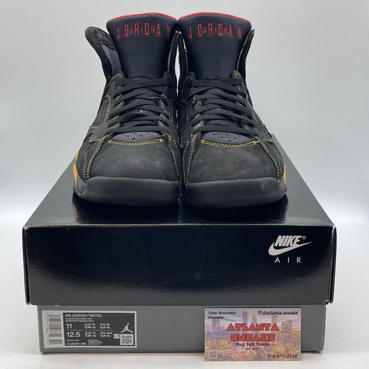 Size 11 - Jordan 7 Retro Citrus Black Orange Red Suede (CU9307-081)