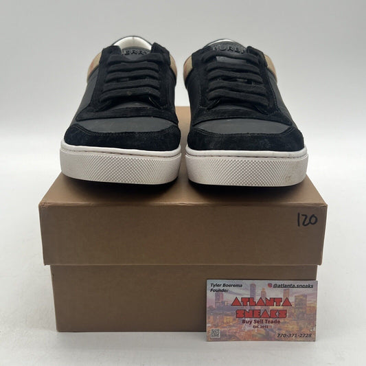 Size 10.5 - Burberry House Check Low Black White Tan Red (8024124)